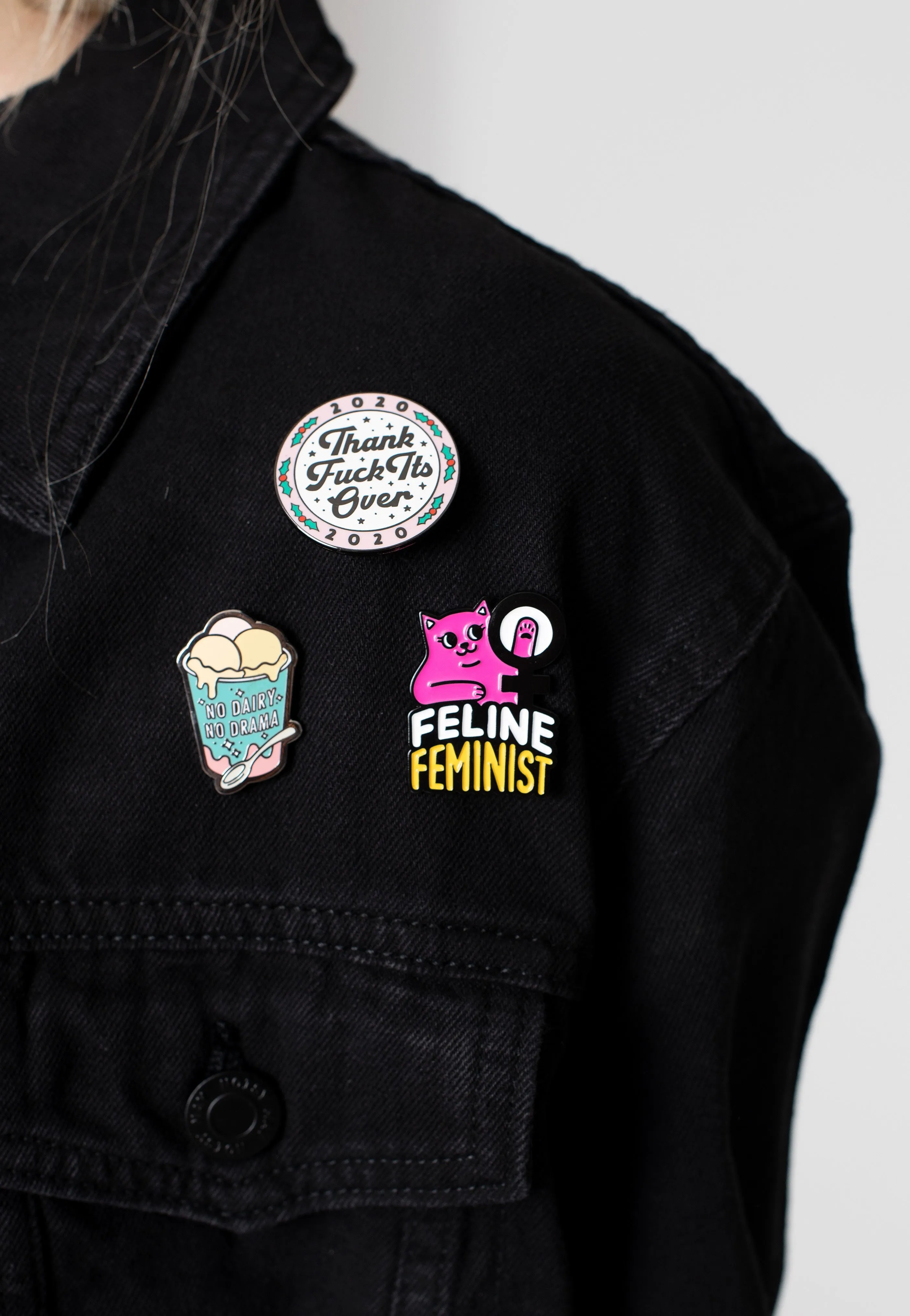 Punky Pins - Feline Feminist Soft Enamel - Pin