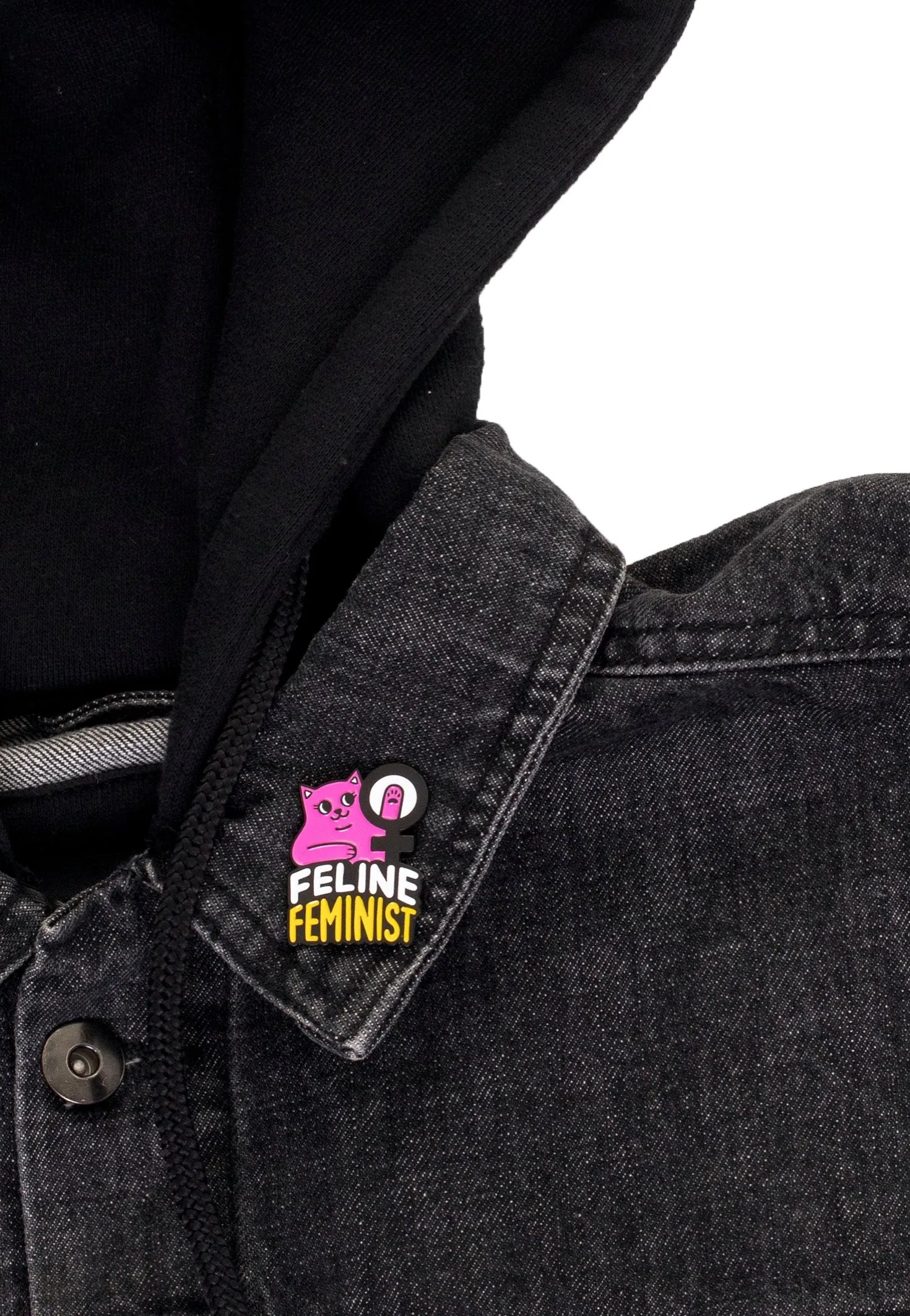 Punky Pins - Feline Feminist Soft Enamel - Pin