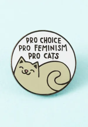 Punky Pins - Pro Cats Pro Choice Grey - Pin