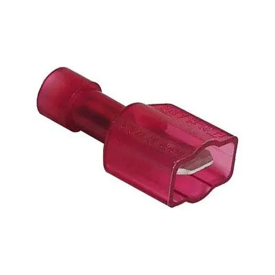 Quick Connect Male Crimp Connector - Full Insul - 22-18 AWG, 0.25" Tab, Pkg/100 (1764-CP)