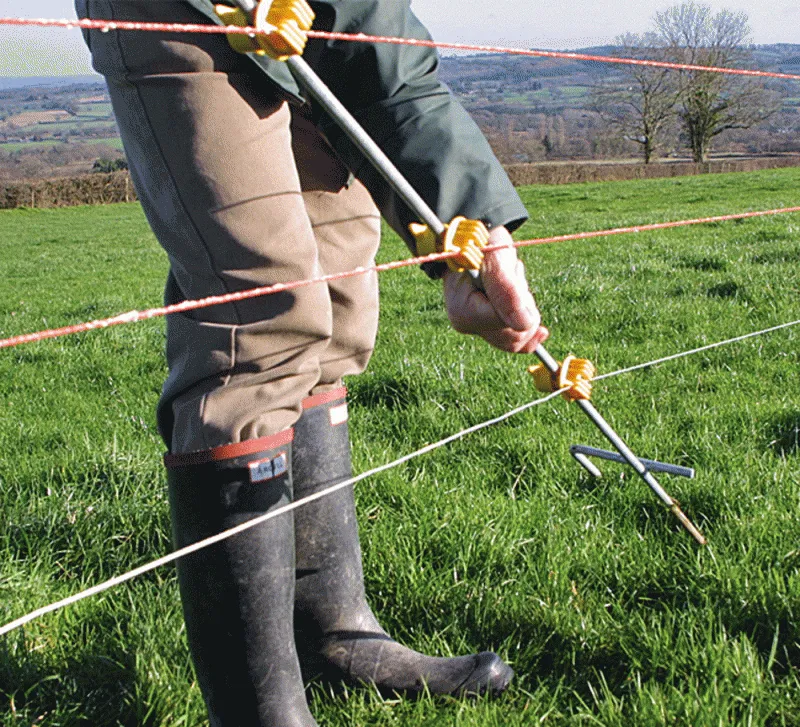 Rappa Electric Fencing Steel Stake Post 80cm   Spike (100cm Overall)