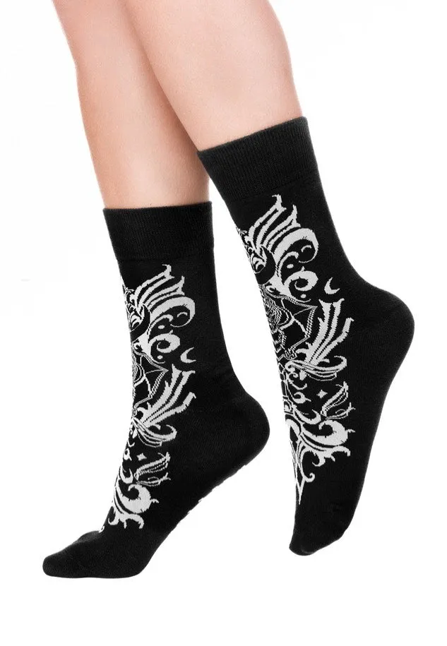 Restyle - Bat Baroque Jacquard - Socks