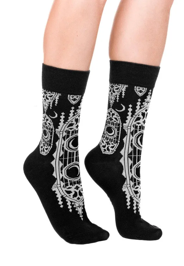 Restyle - Cathedralis Jacquard Moon & Cathedral - Socks