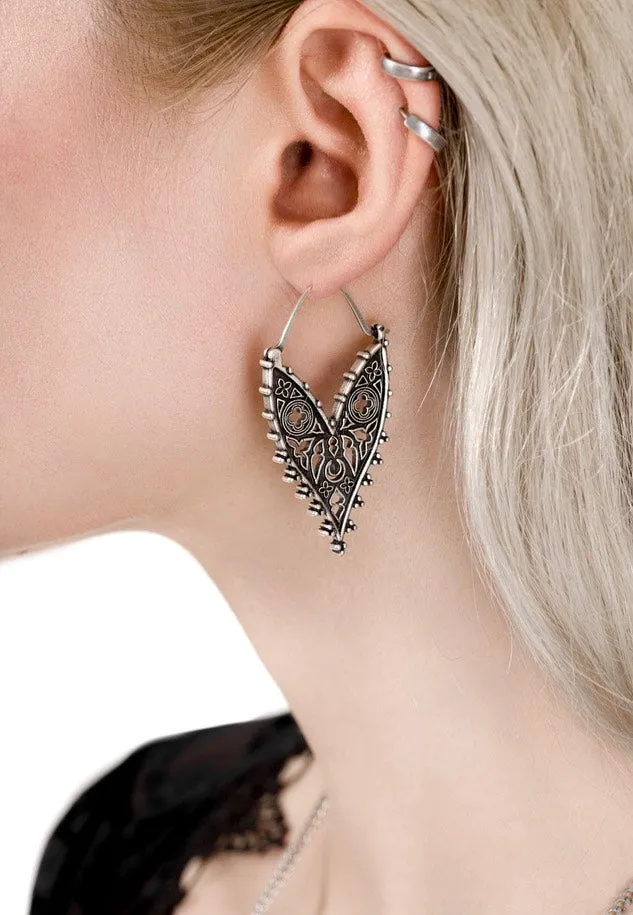 Restyle - Deity Hoop Silver - Earrings