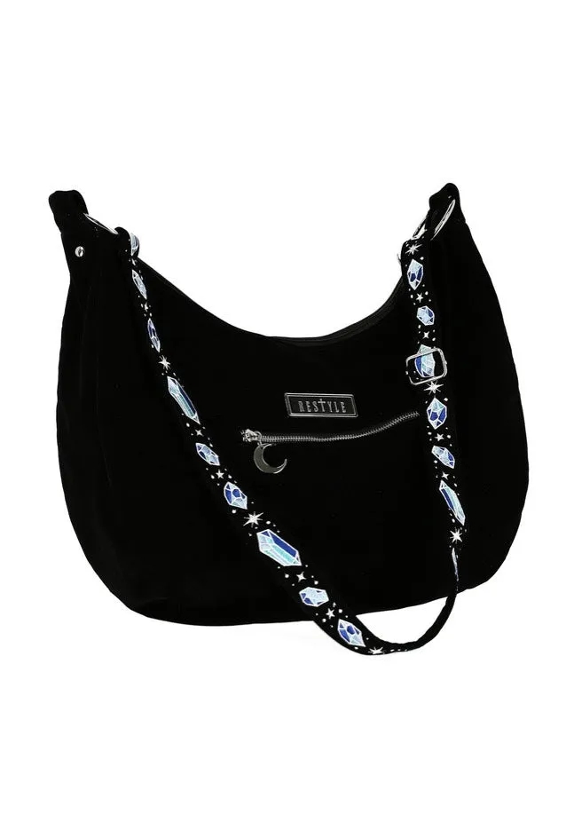 Restyle - Enchanted Forest Hobo With Magical Black - Bag