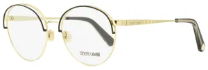 Roberto Cavalli Women's Oval Eyeglasses RC5084 032 Gold/Black 54mm