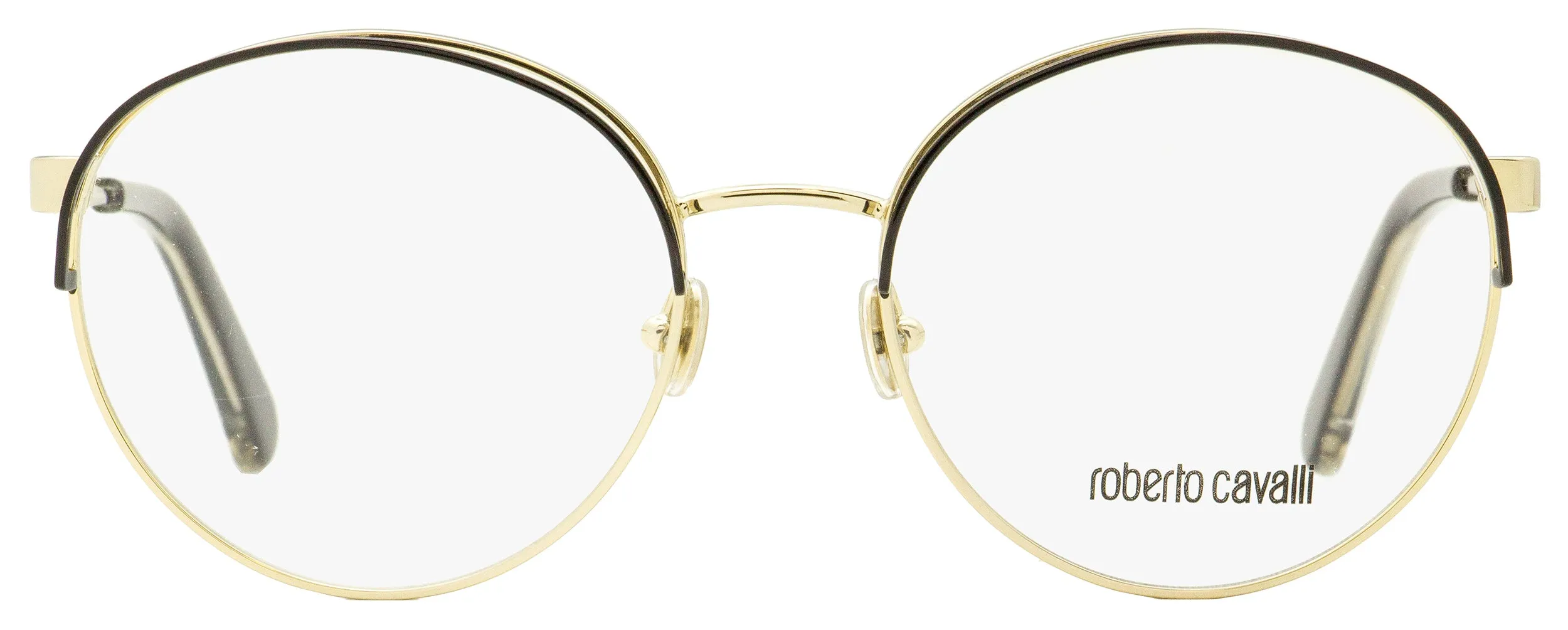 Roberto Cavalli Women's Oval Eyeglasses RC5084 032 Gold/Black 54mm