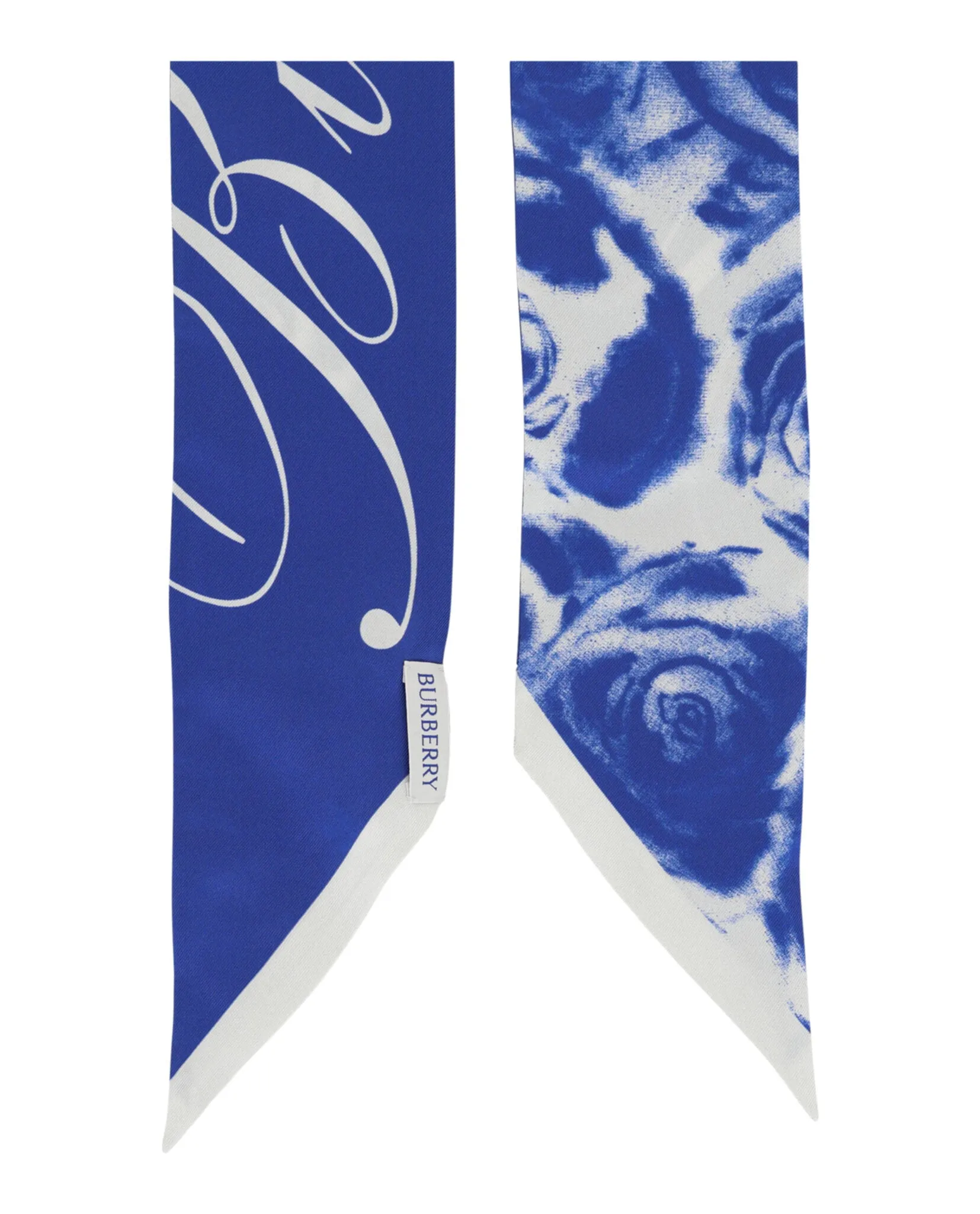Rose-Printed Silk Scarf