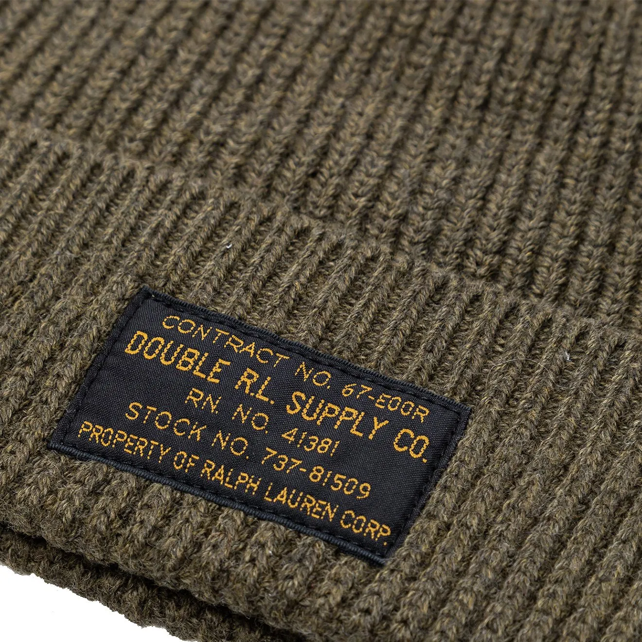 RRL by Ralph Lauren Watch Cap Dark Olive