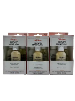 Sally Hansen Hard as Nails French Manicure Sheer Romance 0.45 OZ Set of 3