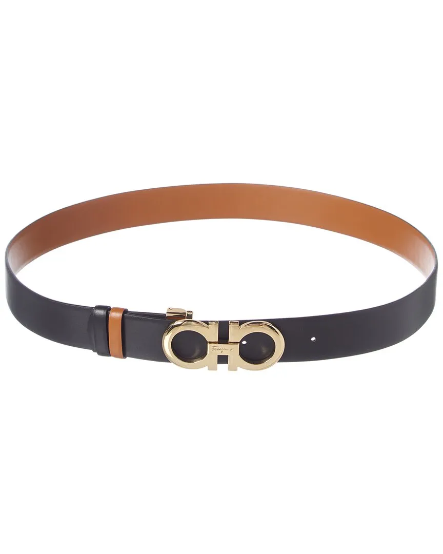 Salvatore Ferragamo Gancini Buckle Reversible & Adjustable Leather Belt