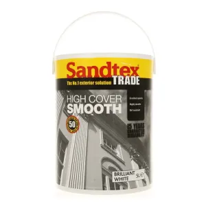 Sandtex Trade High Cover Smooth Brilliant White 5L