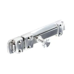 Securit Chrome Heavy Door Bolt100mm