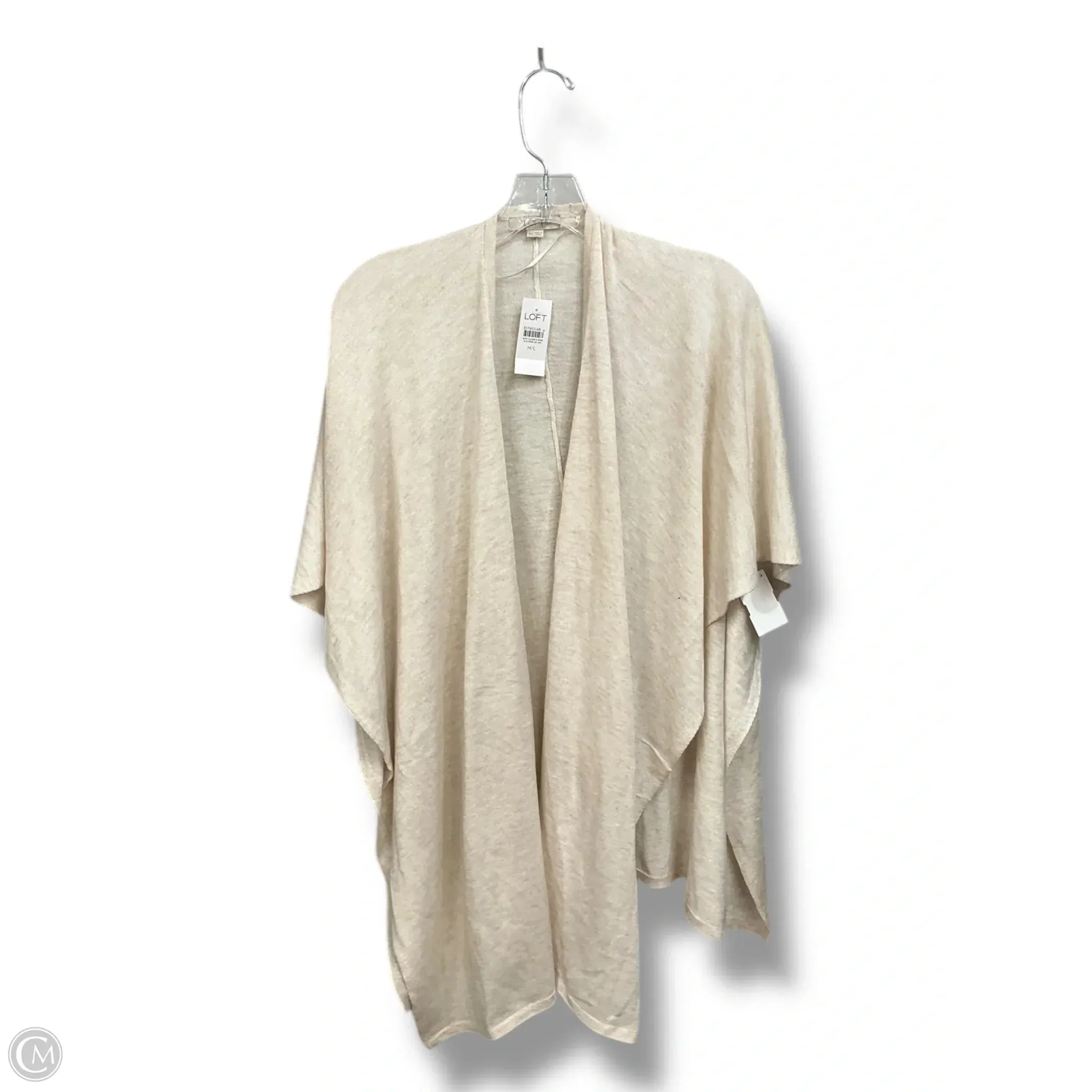 Shawl By Loft In Beige, Size: M
