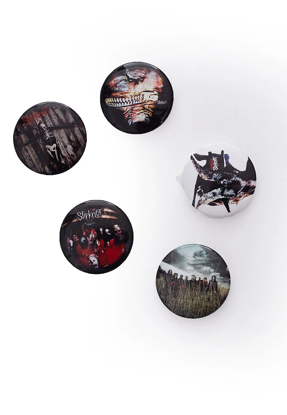 Slipknot - Albums Pack Of 5 - Button Set