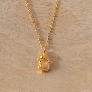 Small Textured Fragmented Shell Necklace