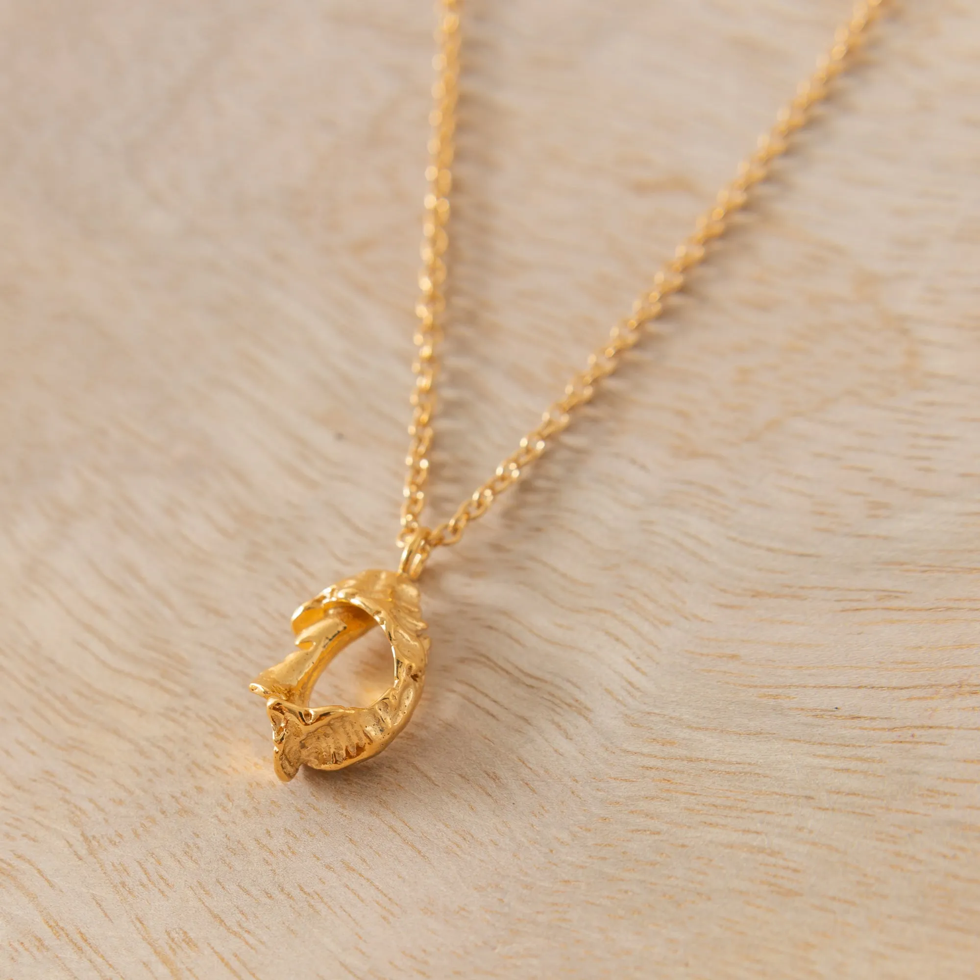 Small Textured Fragmented Shell Necklace