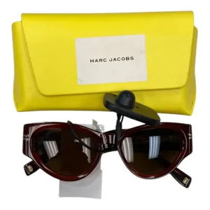 Sunglasses Luxury Designer By Marc Jacobs In Red