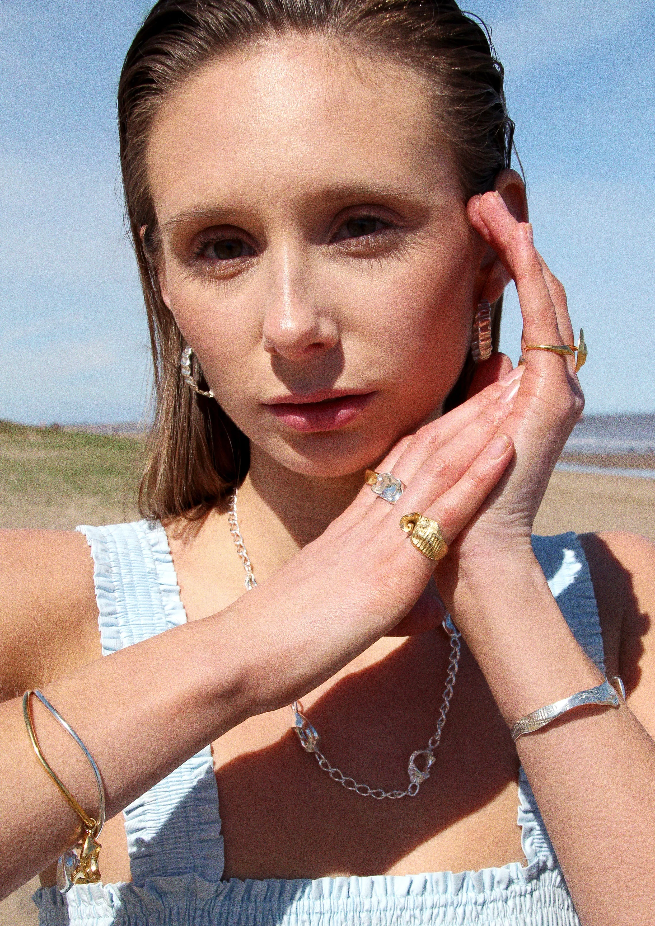 Swirl Fragmented Shell Ring