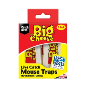 The Big Cheese Live Catch Mouse Traps 2-Pack