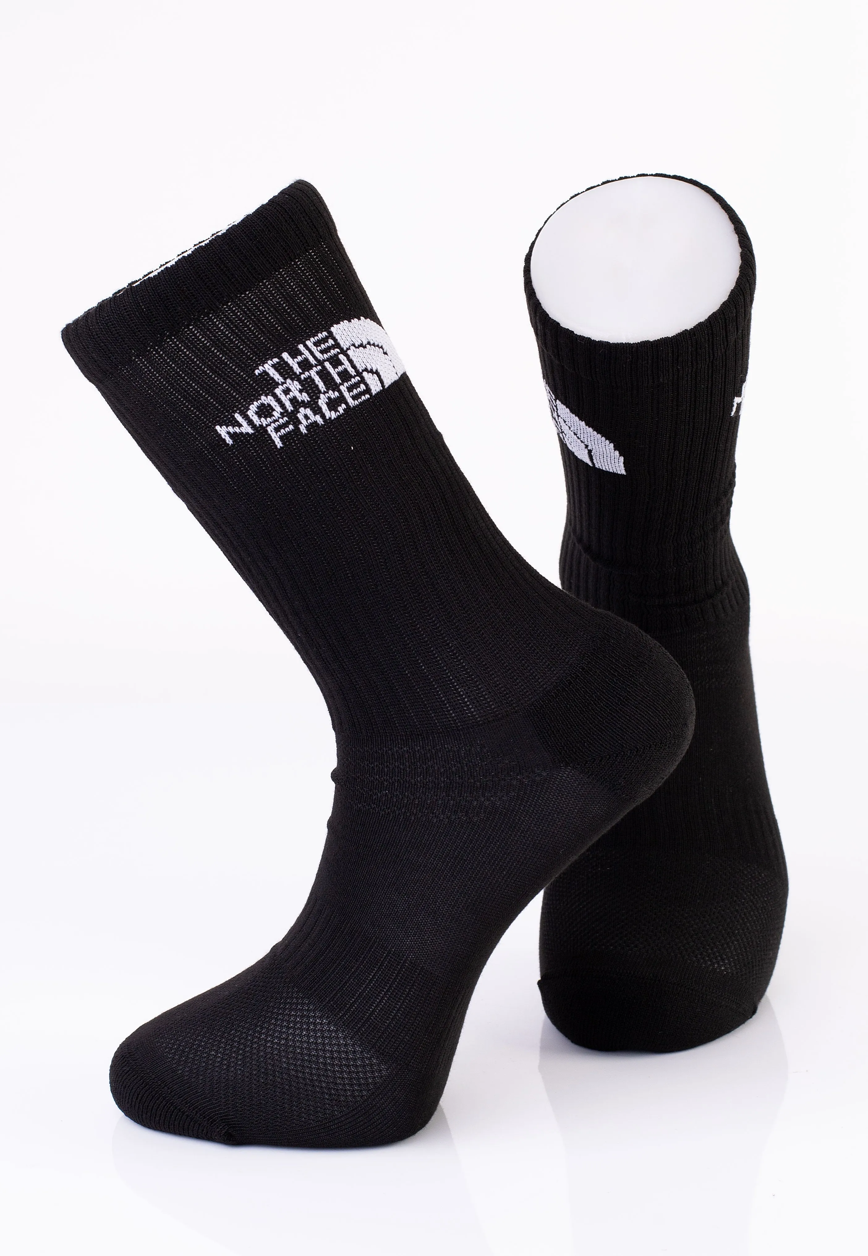 The North Face - Multi Sport Cush Crew Pack Of 3 Tnf Black - Socks