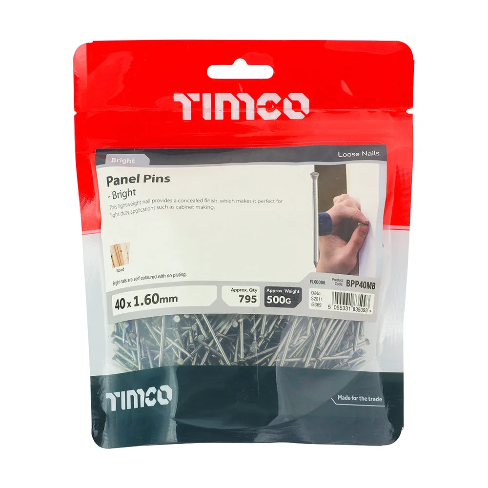 TIMco Bright Panel Pins 0.5kg