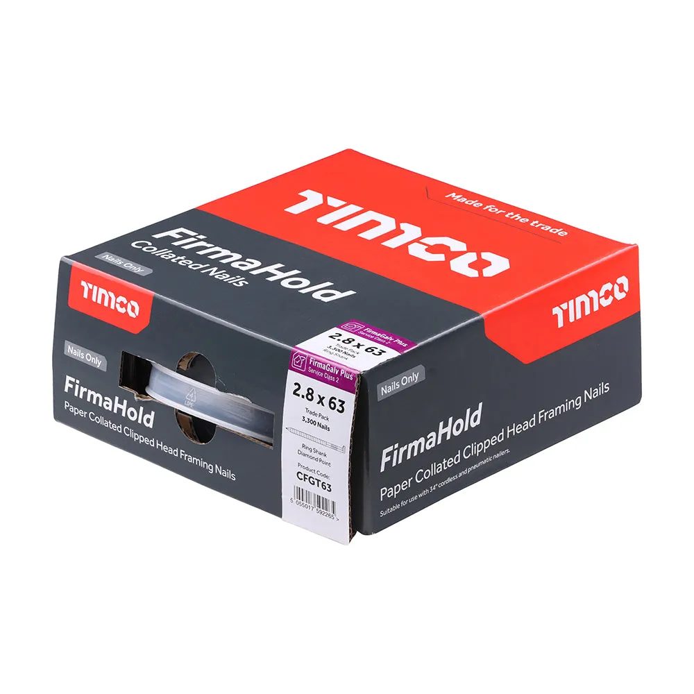 Timco FirmaHold Collated Clipped Head Framing Nails - FirmaGalv