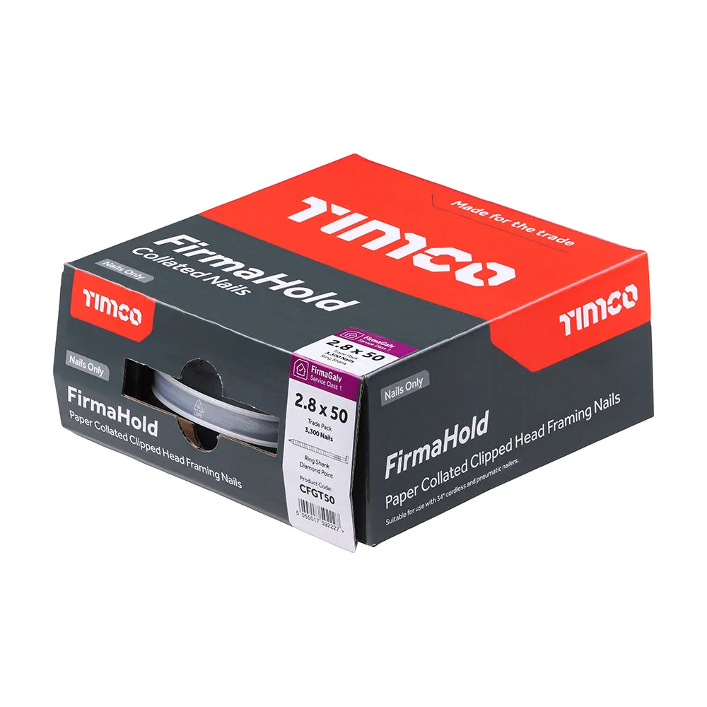 Timco FirmaHold Collated Clipped Head Framing Nails - FirmaGalv