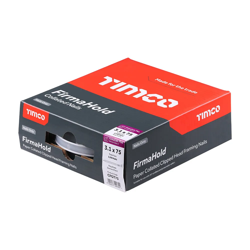 Timco FirmaHold Collated Clipped Head Framing Nails - FirmaGalv