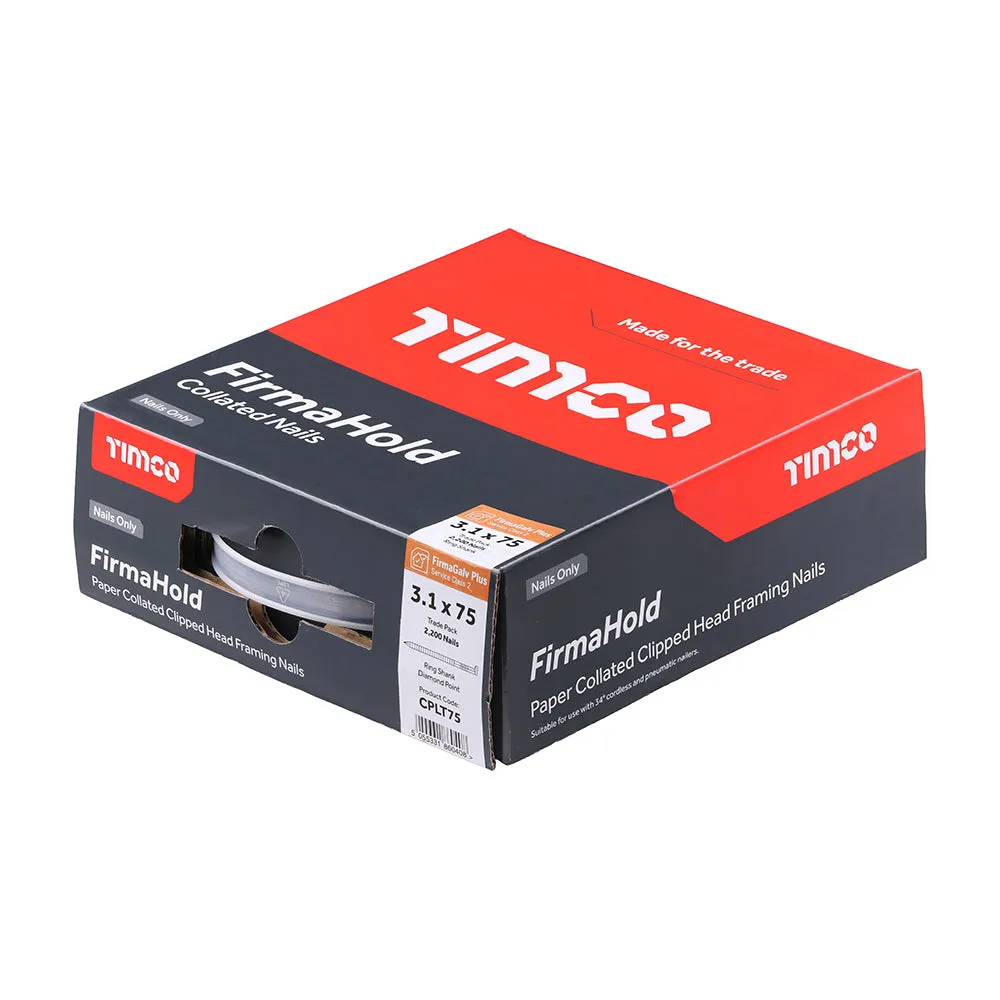 Timco FirmaHold Collated Clipped Head Framing Nails - FirmaGalv 
