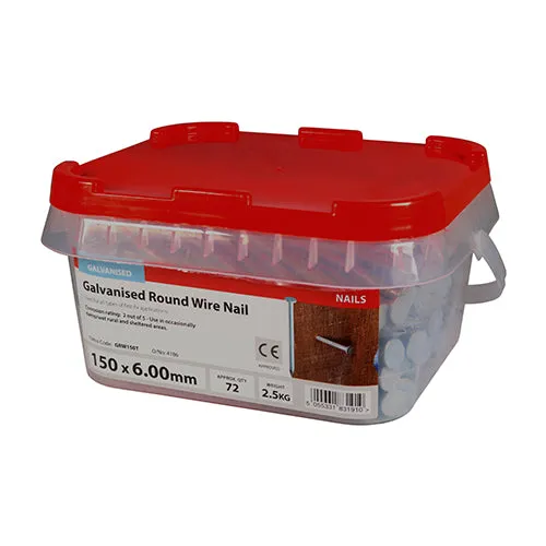 TIMco Galvanised Round Wire Nail 150mm