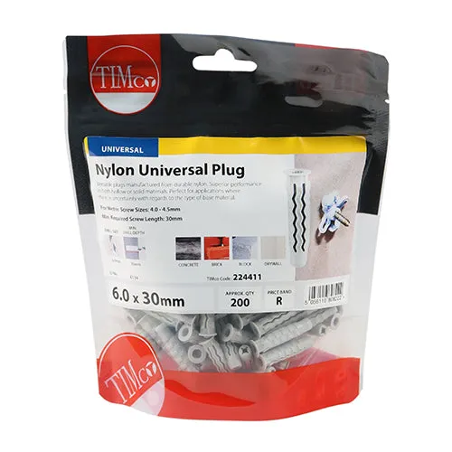 Timco Nylon Universal Plugs