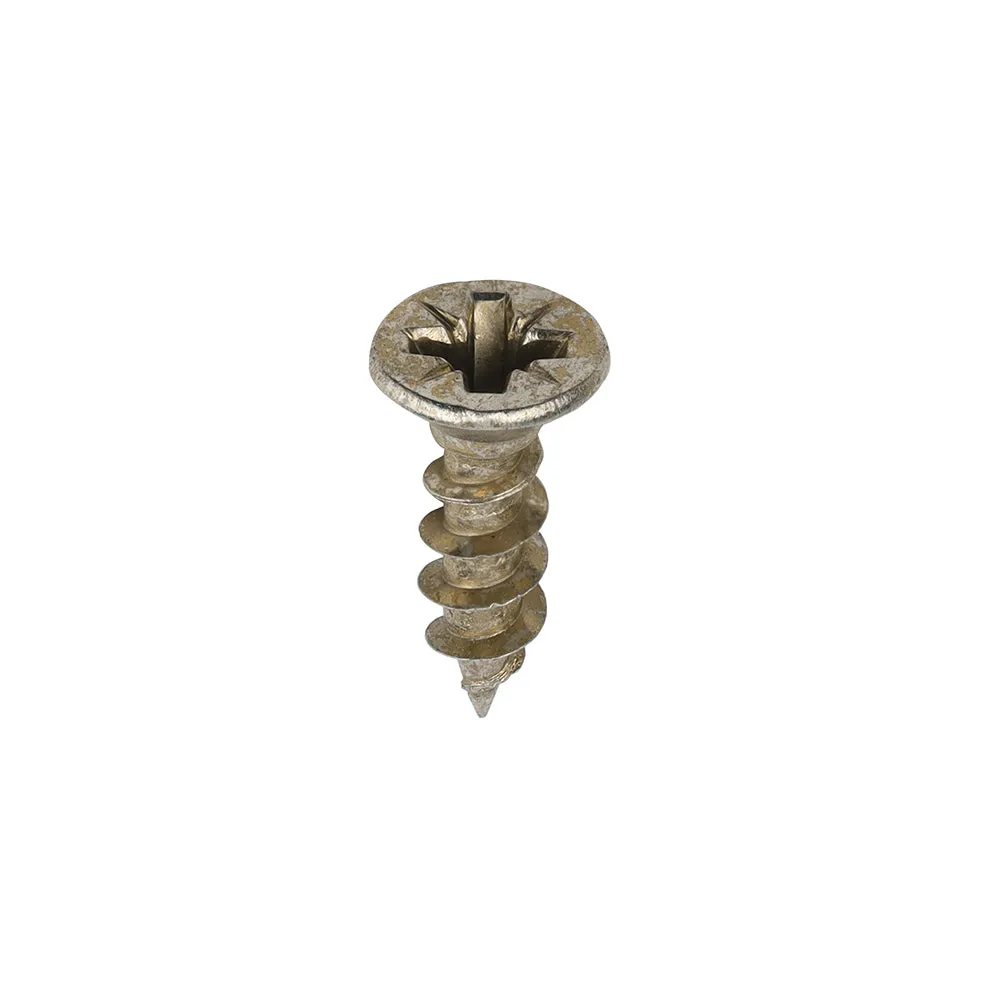 TIMco Solo Chipboard & Woodscrews PZ Double Countersunk Yellow