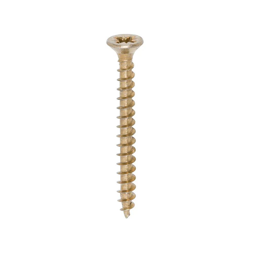 TIMco Solo Chipboard & Woodscrews PZ Double Countersunk Yellow
