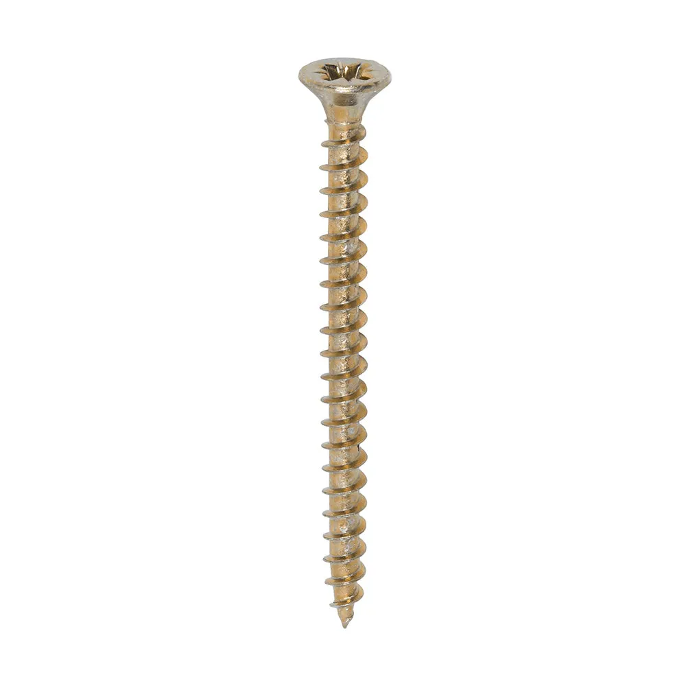 TIMco Solo Chipboard & Woodscrews PZ Double Countersunk Yellow
