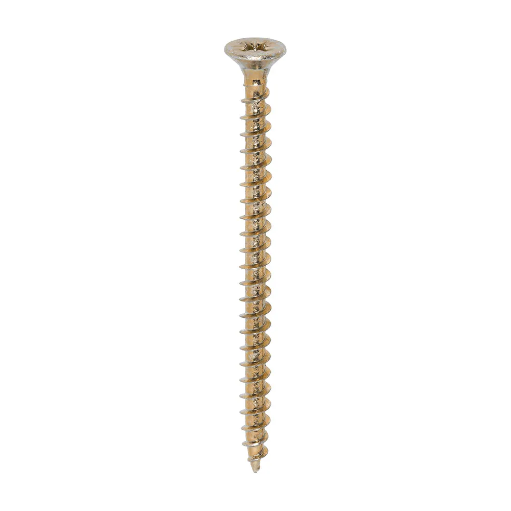 TIMco Solo Chipboard & Woodscrews PZ Double Countersunk Yellow