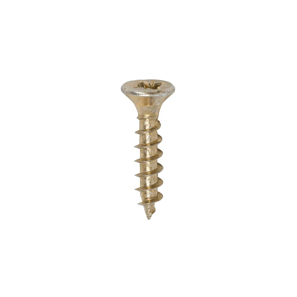 TIMco Solo Chipboard & Woodscrews PZ Double Countersunk Yellow
