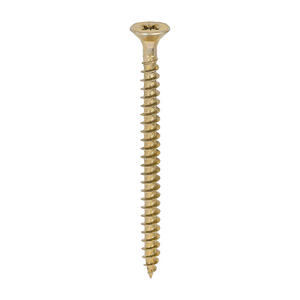 TIMco Solo Chipboard & Woodscrews PZ Double Countersunk Yellow