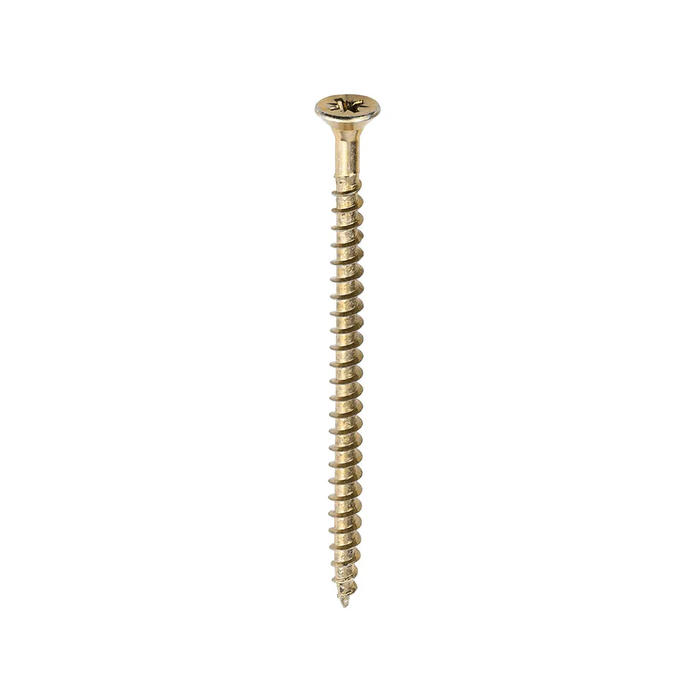 TIMco Solo Chipboard & Woodscrews PZ Double Countersunk Yellow