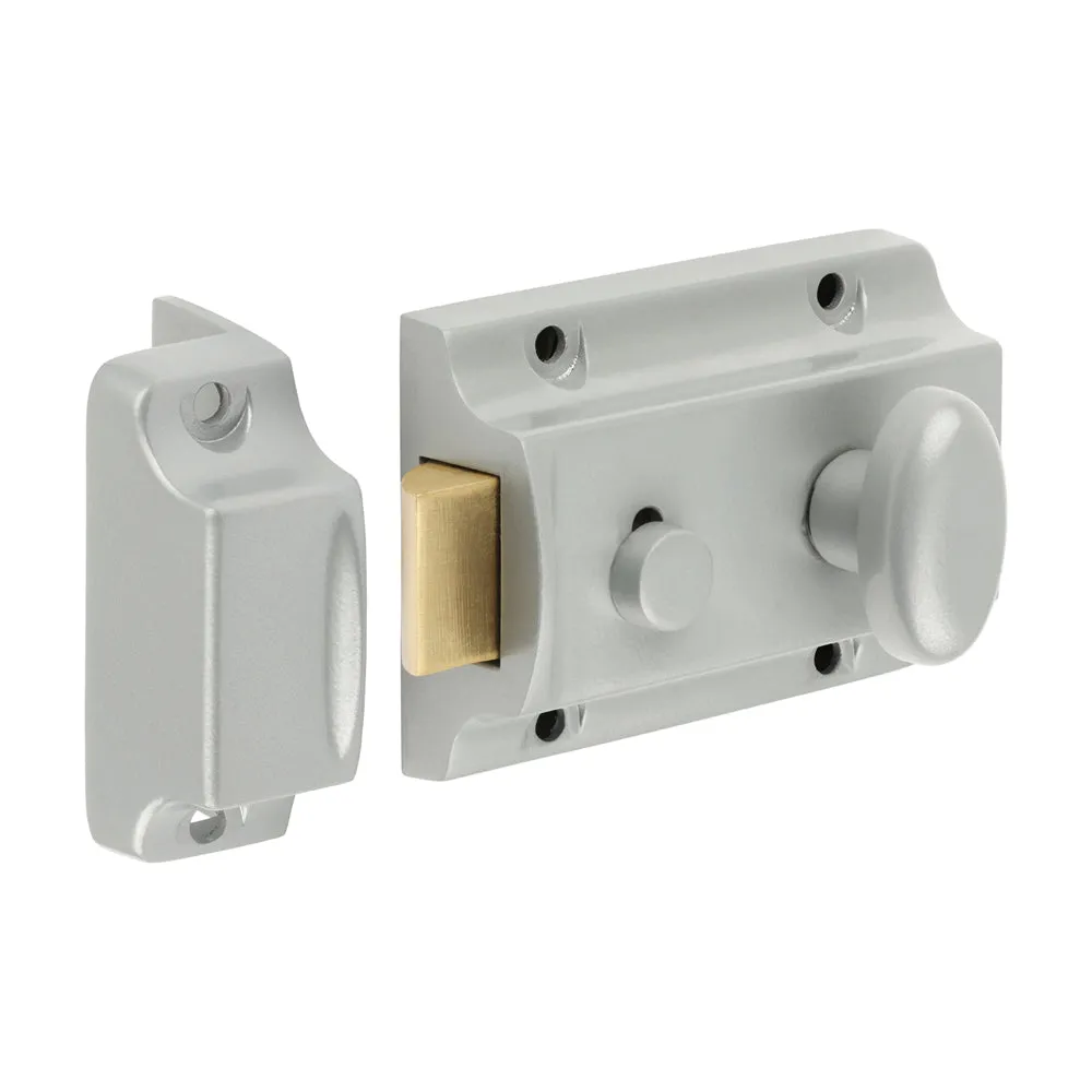 Timco Traditional Nightlatch - Silver