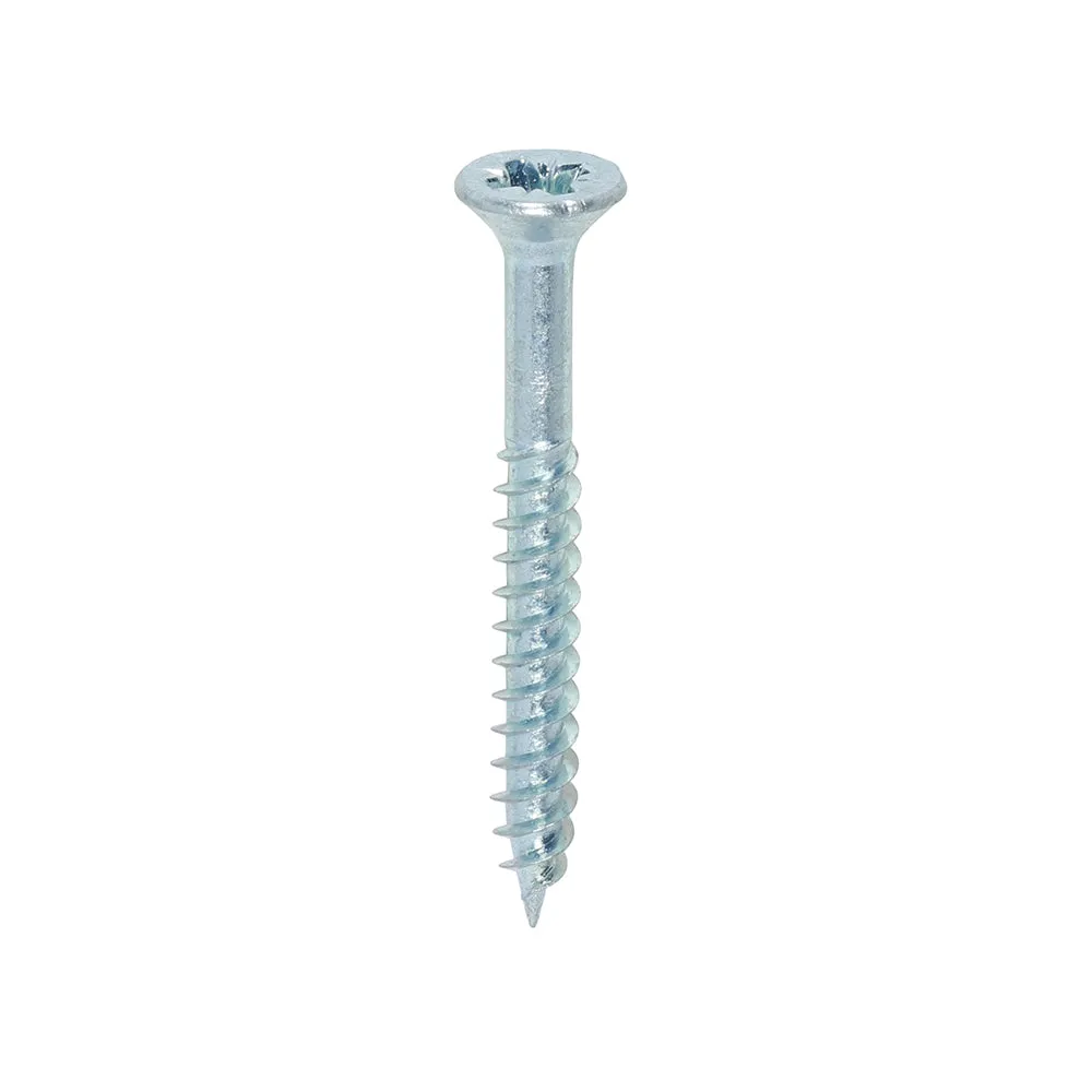 TIMco Twin-Threaded Woodscrews PZ Double Countersunk Zinc