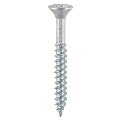 TIMco Twin-Threaded Woodscrews PZ Double Countersunk Zinc