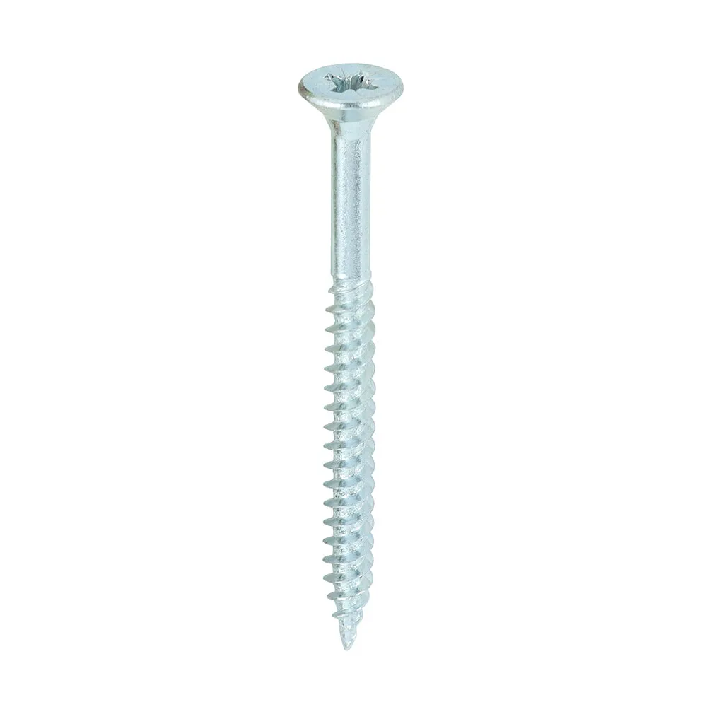 TIMco Twin-Threaded Woodscrews PZ Double Countersunk Zinc