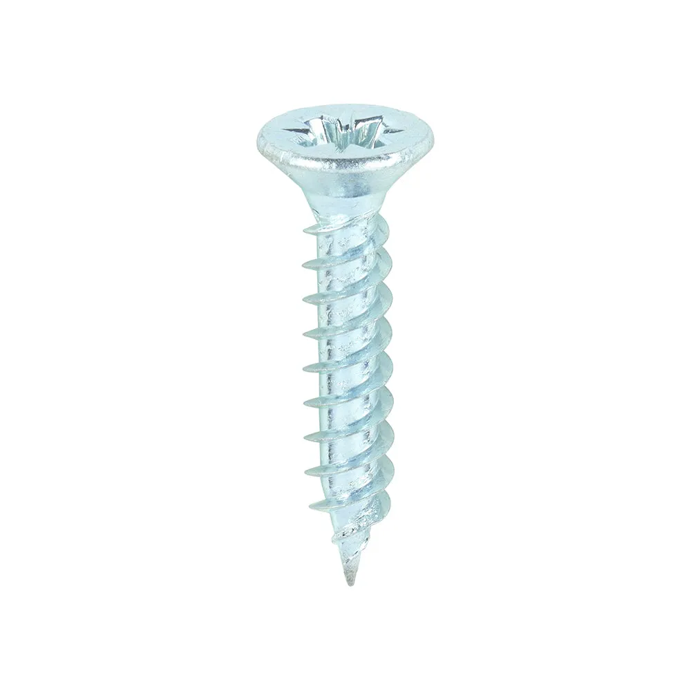 TIMco Twin-Threaded Woodscrews PZ Double Countersunk Zinc