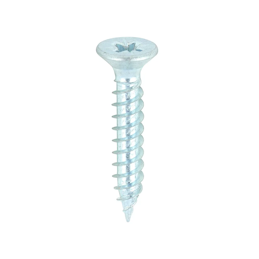 TIMco Twin-Threaded Woodscrews PZ Double Countersunk Zinc