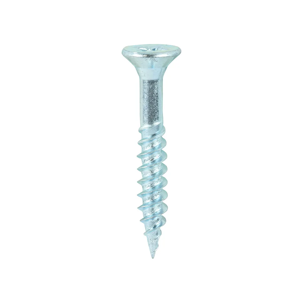 TIMco Twin-Threaded Woodscrews PZ Double Countersunk Zinc