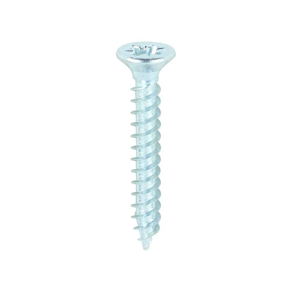 TIMco Twin-Threaded Woodscrews PZ Double Countersunk Zinc