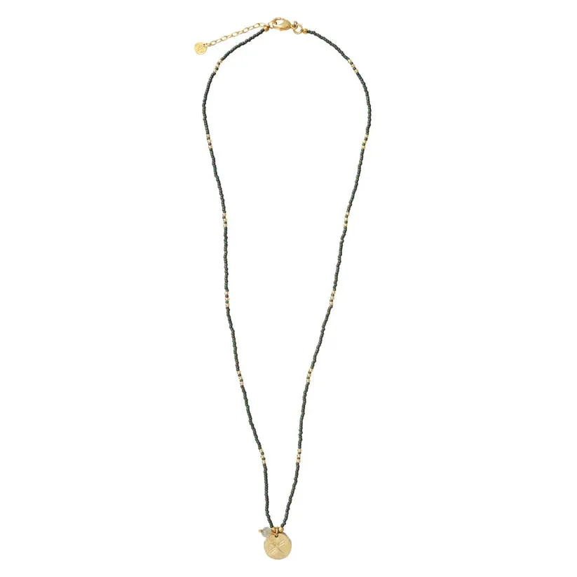 Timeless Labradorite Gold Coloured Necklace