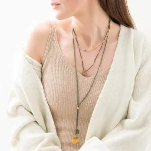 Timeless Labradorite Gold Coloured Necklace
