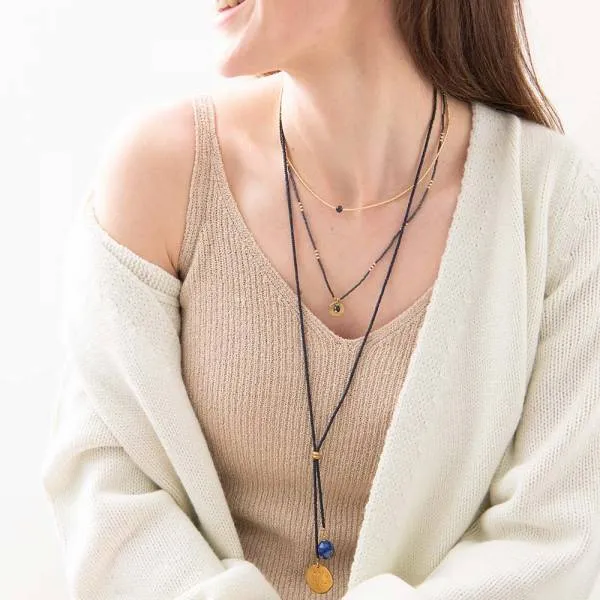 Timeless Lapis Lazuli Gold Necklace